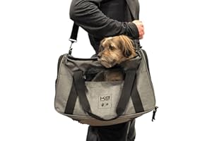 K9 Sport Sack Karry-On Sac de transport pour chiens et animaux de compagnie de petite et moyenne taille, approuvé par les compagnies aériennes, entièrement ventilé et approuvé par la TSA et les