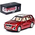 Magicwand® 1:24 Scale Die-Cast Metal X7 with 6 Openable Doors Working Headlights & Tail Lights【Pack of 1】【Colors as Per Stock】
