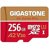 Gigastone Carte Mémoire 256 Go 4K Game Pro Série Idéal pour Nintendo Switch, Haute Vitesse allant jusqu'à 100 Mo/s. pour 4K U