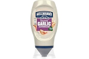 Hellmann's Roasted Garlic Mayonnaise Condiment Squeeze Bottle garlic mayo for burgers, wraps and sandwiches 250 ml