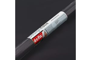 d-c-fix Pellicola Adesiva per mobili tinta unita opaca anthacite PVC plastica vinile impermeabile decorativa per cucina, armadio, porta carta rivestimento 67,5 x 200 cm
