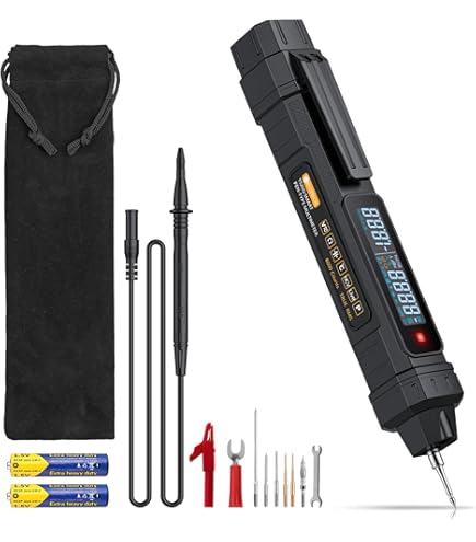 Penna Tester Tensione Ricaricabile AC 12-300V - Rilevatore Fase Con Display LCD E Allarme Sonoro - Foto 9