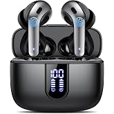 Auriculares Inal&aacute;mbricos Bluetooth, Auriculares Bluetooth 5.3, 4 Mic con Reducci&oacute;n de Ruido ENC, 50H con Graves, Cascos Inala