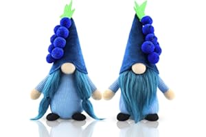 Gehydy Mirtilli Gnomi Primavera Set di 2 Decorazioni Pasqua Gnomo Peluche Home decor per Casa Cucine