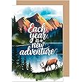 Edition Seidel Premium Birthday Card with Envelope Greeting Happy Birthday for Him or Her Friend Partner Man Woman Husband Wife Brother Nature Adventure (G3696 SW024)