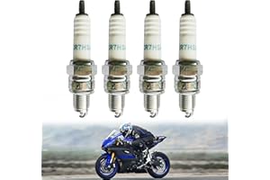 WZWZO Bougie CR7HSA, 4 pièces Bougie Allumage CR7HSA, Bougie Allumage Boite, Bougie Dax 125 4 Temps CR7HSA, CR7HSA pour Scooter, pour NG-K 4549 CR7HSA 4629/C7HSA Bougie d'allumage