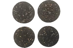 Develory Antivibrations-Pads RUND - Abmessung + Stärke WÄHLEN - AUSWAHL: Ø 80 x 15mm, 4 Stück - Unterlage Füße Waschmaschine, Trockner, Gefriertruhe Kühlschrank - Schwingungsdämpfer