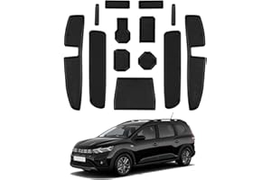 CDEFG Compatible con Dacia Jogger 2021-2025 Hybrid/Extreme, Alfombrillas de Goma Antideslizantes Jogger Hybrid Extreme Reposabrazos Consola Central Portavasos Jogger Hybrid Extreme Accesorios (Negro)