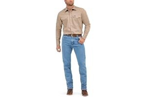 Wrangler herr Cowboy Cut Western långärmad snäpparbete skjorta fast finish Skjorta (1-pack)