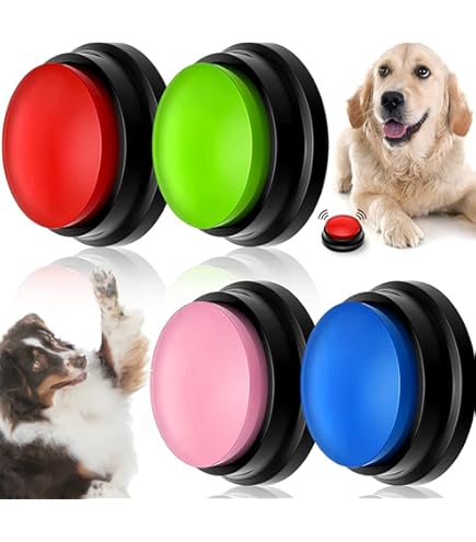 Pulsanti Registrabili Per Comunicazione Con Cane E Gatto - Giocattolo Educativo, Addestramento Animali Domestici, Con Suono - Foto 5