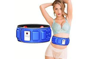 YRPRSODF Massage Slimming Belt, Wireless Electric Fat Burning Machine for Waist, Belly,Tummy, Abdomen, Hip Weight Loss, with 48 Vibrating Modes and 2 Heated Red Lamp, Improve Blood Flow for Women Men