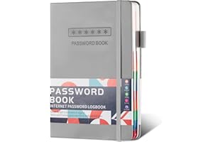 Bncxdc Libreta de contraseñas, libreta de contraseñas alfabética con pestañas, libreta contraseñas, Libretas de direcciones para el inicio de sesión en sitios web