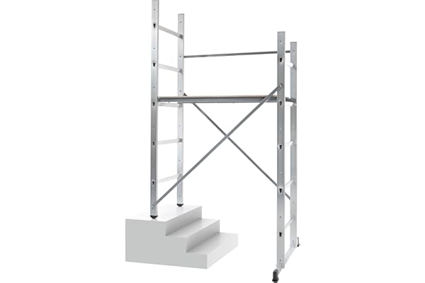 Echafaudage pour escalier intérieur et extérieur 0,9m/2,9m en aluminium Hailo Hobby 3