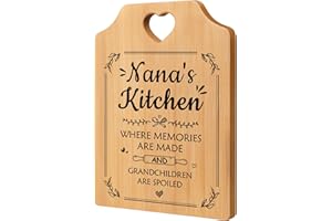 SECOGM Nana Gifts, Nana Christams Gifts, Nana Birthday Gifts from Grandchildren, Unique Handmade Bamboo Cutting Board, Gifts for Nana on Christmas Birthday Mothers Day