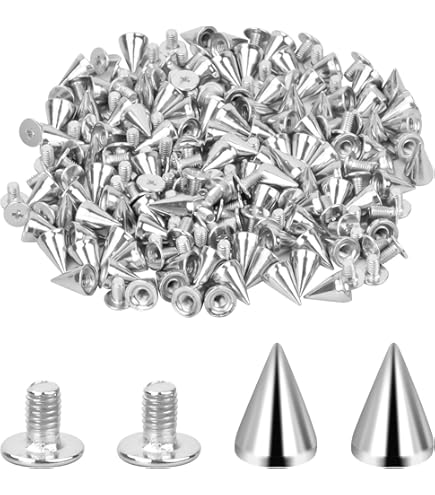 QUARKZMAN 100 set vierkante piramideklinknagels 8 mm leer