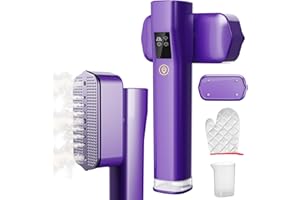 AIGCCC Steamer for Clothes, 2-in-1 Professional Handheld Steamer Clothing, Travel Steamer LCD Display and 3 Levels Steam, 100ml Water Tank, Light Steam Iron for Travel, Home, Office