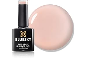 Bluesky All in One Fast & Easy Builder Gel 10ml, Latte - Nude Pink, Nail Strengthener and Extender for Long, Strong Nails & Nail Extensions, Requires Curing Under LED UV Nail Lamp