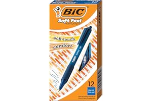 ‎BIC BIC 8373982-8373982 Kugelschreiber Blau Clip-on Retractable Ballpoint Pen 12 Stück(e) SoftFeel Clic Retractable Ballpoint Pen Blue PK12, Soft Feel