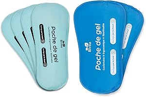 Bivea - Routine 6 Poches De gel Ergonomique pour bain dérivatif - Cryothérapie périnéale - Bienfaits du froid - Lot de 2 grands Format pour la nuit et 4 petits format pour la journée - 6 unités