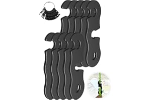 NACETURE Rope Tensioner (10 Pack) Aluminum Alloy Camping Tent Guyline Cord Adjuster Camping of Gear for Camping, Hiking, Backpacking Ultralight Tent Stakes Guy Lines (Black 10 Pack)