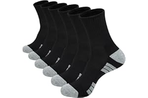 Wostock Chaussettes de Sport pour Femmes 35-40, Socquettes Femme 6 Paires, Chaussettes Running Femme, Respirantes, Multicolore