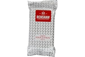RENSHAW Ready Rolled White Marzipan Disc For 8” Cake, Marzipan for Cakes, Ready Rolled Marzipan ​- WHITE 500g