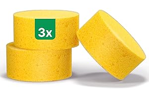 ‎EMMA GRÜN Emma Grün® Polierschwamm Set für Kratzfreie Holz- & Lederpflege [3X Pflegeschwamm Weich] - Saugstark & Effektiv - Putzschwamm Reinigungsschwamm für Küche, Möbel & Auto - Putzschwamm & Schwämme