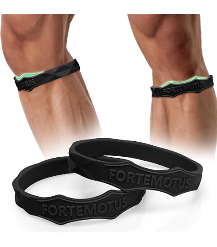 Qianyu Fascia Rotulea - 4 Pezzi Per Ginocchio, Supporto Tendine, Ideale Per Corsa, Palestra, Sport E Recupero