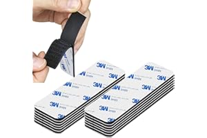 OMBRISA Feltro Adesivo 10 pezzi, Adesivi Biadesivo Extra Forte 3 x 10cm, Riutilizzabile Feltro Adesivo Forte per Tessuto, Rettangolo Stretch Adesiv per Casa, Ufficio