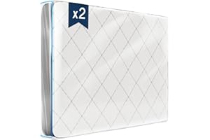 DREAMZIE Fundas de plastico para Colchones 180x200 cm (Espesor 30 cm) - Lote de 2 - Funda colchon mudanza con Cremallera - Pack Mudanza, Protector de Colchón, Almacenamiento, Mudanzas