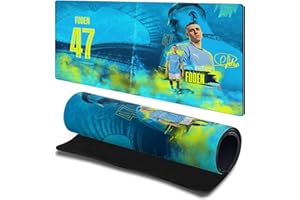 Head Case Designs Officially Licensed Manchester City Man City FC Foden Crest Kits & Players Gaming Office Desk PC Keyboard Mouse Mat Pad 23.62 x 11.81 x 0.12 inches (600 x 300 mm) - L