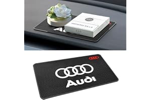 YSHSHNG Car Dashboard Mat,Non-Slip Mat Dash Board Grip Mat for Audi A1 A3 RS3 A4 A5 A6 A7 RS7 A8 Q3 Q5 Q7 R8 S Series,Car Dashboard Pad Anti-slide Sticky Mat for Mobile Phones, Keys,7.8x5.1 in