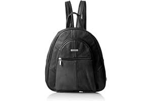 Woodland Leathers women's fashion backpacks small black backpacks for women with anti theft zipper and hand bag handle, 2 in 1 Sling Backpack