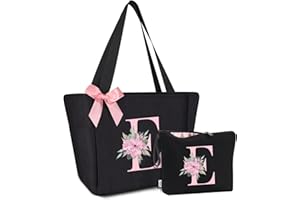 Vavabox Handtasche Damen A-Z Reißverschluss Schultertasche, Geschenke für Damen,Bräute und Brautjungfern,Arbeit,Reisen,Einkaufen,Schule