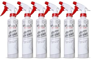 WaveX Empty Container Bottles (Pack of 6 Spray Containers)