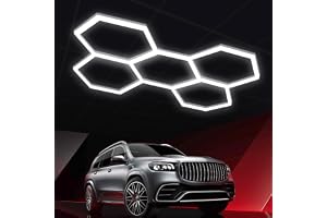 Hexagonal Led-Garagelampa, Honeycomb Led-Taklampa 6500k, 12600/20160lm, FöR Bildekoration, Arbetsstation, Verkstadsbelysningsfilm,B