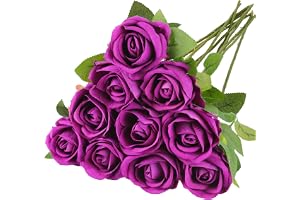 N&T NIETING konstgjorda rosor blommor, 10 stycken realistiska