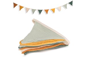 cobee flaggirlang barnrum, lång 286 cm, babyrum, dekoration, tyg, muslin, bomull, födelsedag, färgglad, banderoll, fest, vägg