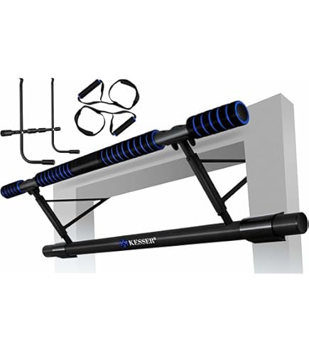 Barre De Traction SPORTNOW Réglable 79-98cm - Support 6 Points, Niveau Intégré, Capacité 225kg