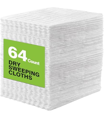 100 stuks wegwerp droge veegdoekjes, compatibel met Swiffer Sweeper, droogmop navullingen, droge dweilpads voor het reinigen en reinigen van vloeren