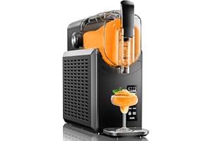 EUHOMY Slush Machine 2.6L Large Capacity Professional Slushie Maker Machine, No Ice Needed, Self-Cleaning, Slushie Machine for Frappés, Milkshake, Cocktail, Wine, 5 Preset Programs & Child Lock