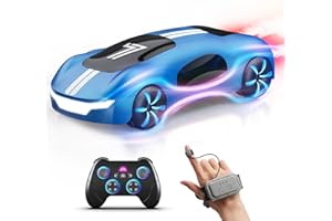 AEROQUEST Remote Control Cars for Kids Age 5 6 7 8,Rechargeable 2.4GHz Gesture Sensing RC Drift Stunt Cars with Light Spray & Sound for Birthday Gifts