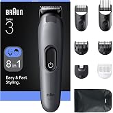 Braun Hepsi Bir Arada Series 3, 8&rsquo;i 1 arada Tıraş Kiti, Keskin Bı&ccedil;ak, 14 Uzunluk, AIO3540