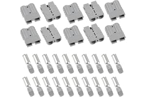 BOWAREPRO 10 connettori rapidi per batteria da 50 Amp 600 V, ricambio per Anderson Powerpole con 20 morsetti in rame