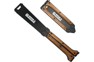 Spear & Jackson 4978KEW Kew Gardens Collection 8" Folding Garden Butterfly Saw - Japanese Style Double-Sided Pruning Pull Saw for Live, Fibrous & Dead Wood