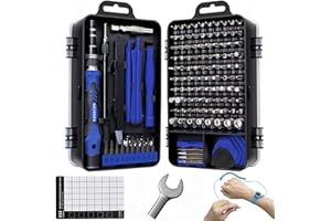 FANACAN 140in1 Precision Screwdriver Set Small Screwdriver Bit Set for DIY Electronic Repairs - Mini Computer Repair Tool Kit - Micro PC, Laptop, iPhone, MacBook Repairing Tools with Case (Blue)