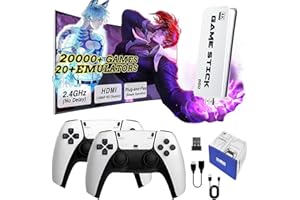 NOBES Console de Jeux Retrogaming, Game Stick Console Portable avec 21.000+ Jeux Vidéo Classiques, 2 Contrôleurs, Plug & Play HDMI TV, Cadeau pour Famille et Adultes (Édition Pro)