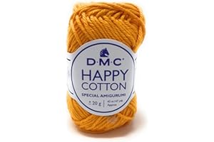DMC - Happy Cotton - Spécial Amigurumi - 100% coton - Très doux et agréable à utiliser | Pelote de 20 g - 43 m | 49 coloris