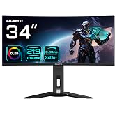 GIGABYTE MO34WQC2 34" OLED WQHD 3440x1440 240Hz 0.03ms FreeSync Premium Pro, HDR400, HDMI 2.1, DP, KVM, Kavisli Gaming Monit&ouml;