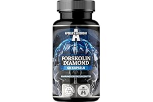 ‎APOLLO'S HEGEMONY Forskolin Diamond 50 mg, Premium Coleus Forskohlii Extrakt (95% reines Forskolin), 60 vegane Kapseln, 2 Monate Vorrat, Körperfettreduktion Supplement - von Apollo's Hegemony